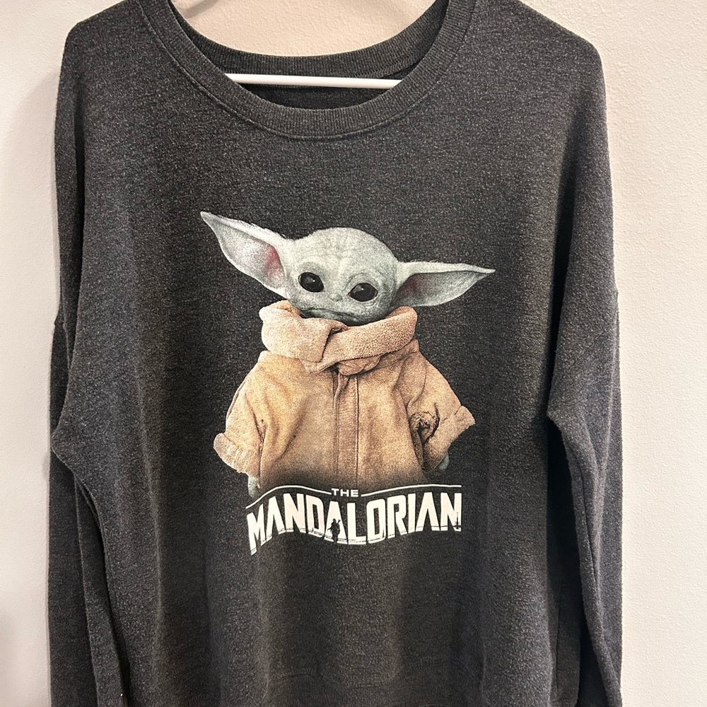 Star Wars Gray Crewneck Sweatshirt with White Logo